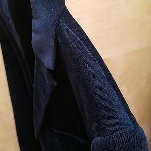 Navy Velvet Blazer